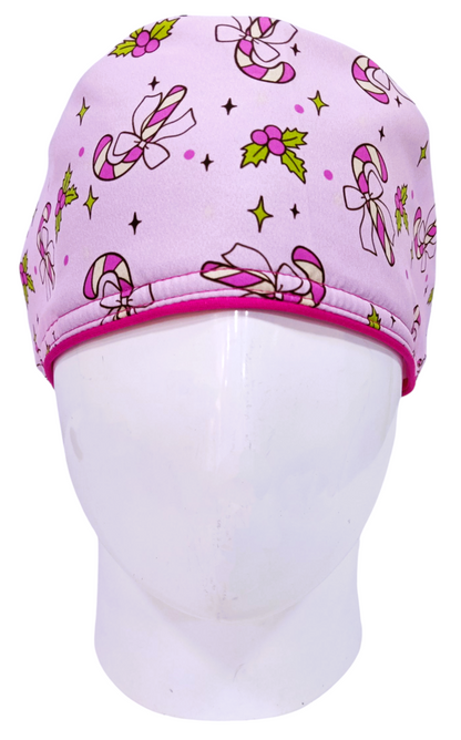 Gorro Quirúrgico Mujer y Portacarnet Navidad Caramelos - gorro antifluido para mujer Doctools - foto 3