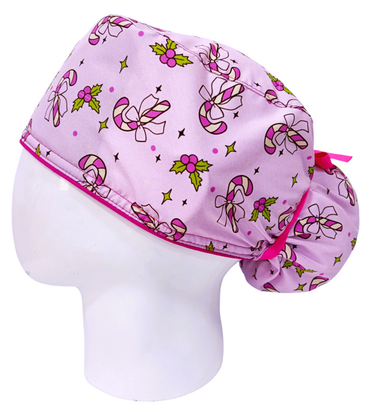 Gorro Quirúrgico Mujer y Portacarnet Navidad Caramelos - gorro antifluido para mujer Doctools - foto 1