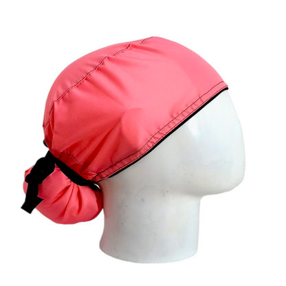 Gorro Quirúrgico Mujer y Portacarnet Unicolor Rosado - gorro antifluido para mujer Doctools - foto 2