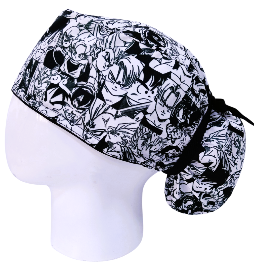 Gorro Quirúrgico Mujer y Portacarnet Manga Dragon Ball - gorro antifluido para mujer Doctools - foto 1