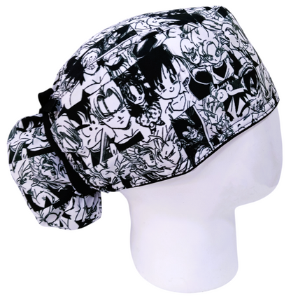Gorro Quirúrgico Mujer y Portacarnet Manga Dragon Ball - gorro antifluido para mujer Doctools - foto 2