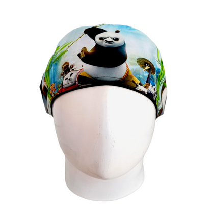 Gorro Quirúrgico Mujer y Portacarnet Kung Fu Panda - gorro antifluido para mujer Doctools - foto 3
