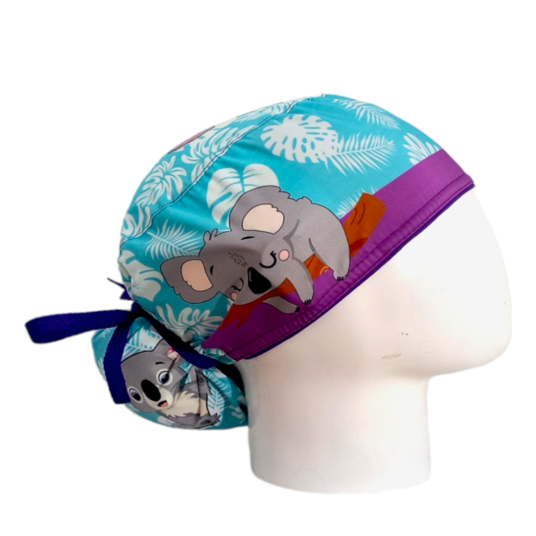 Gorro Quirúrgico Mujer y Portacarnet Koala - gorro antifluido para mujer Doctools - foto 2