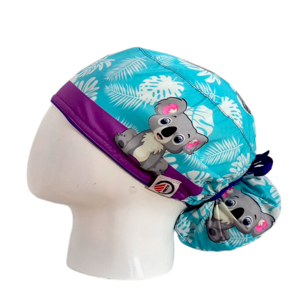 Gorro Quirúrgico Mujer y Portacarnet Koala - gorro antifluido para mujer Doctools - foto 1