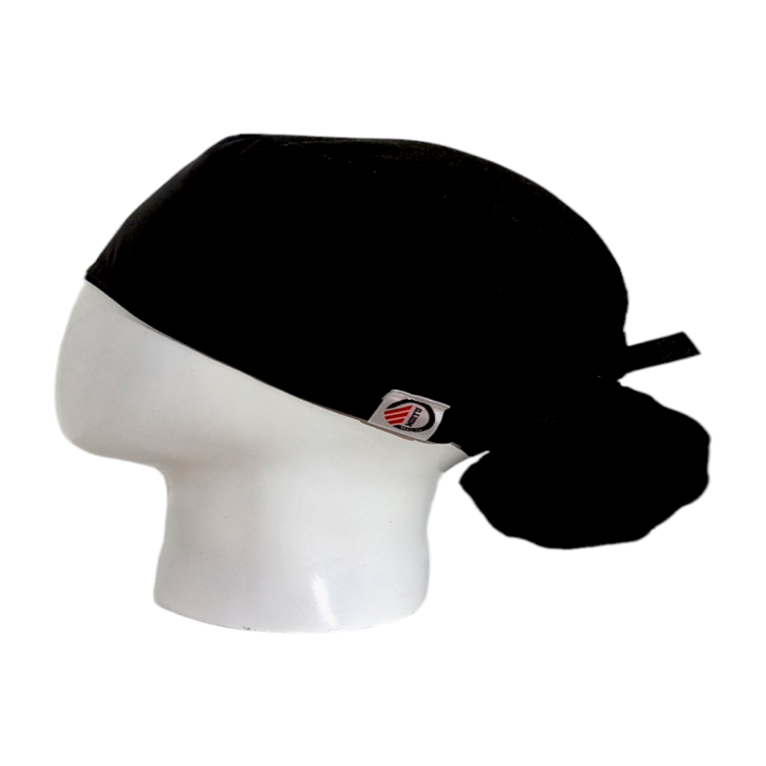 Gorro Quirúrgico Mujer y Portacarnet Unicolor Negro - gorro antifluido para mujer Doctools - foto 1