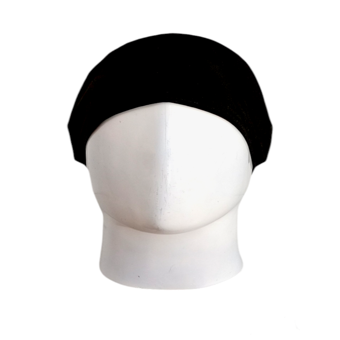 Gorro Quirúrgico Mujer y Portacarnet Unicolor Negro - gorro antifluido para mujer Doctools - foto 3