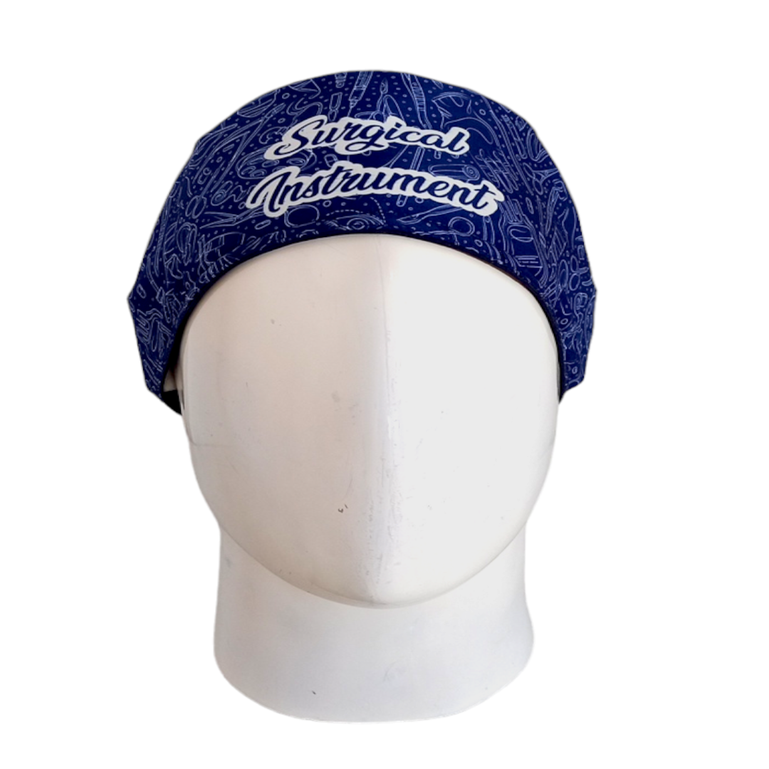 Gorro Quirúrgico Mujer y Portacarnet Instrumentadora Azul Oscuro - gorro antifluido para mujer Doctools - foto 3