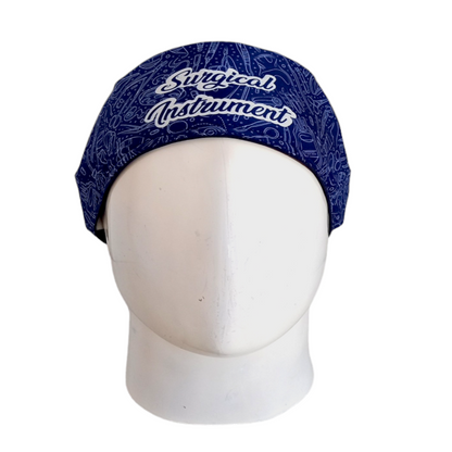 Gorro Quirúrgico Mujer y Portacarnet Instrumentadora Azul Oscuro - gorro antifluido para mujer Doctools - foto 3