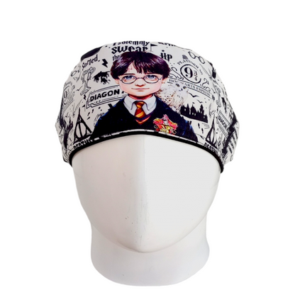 Gorro Quirúrgico Mujer y Portacarnet Harry Potter Blanco - gorro antifluido para mujer Doctools - foto 3