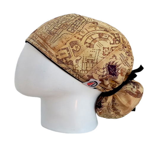 Gorro Quirúrgico Mujer y Portacarnet Harry Potter Mapa - gorro antifluido para mujer Doctools - foto 1