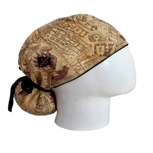 Gorro Quirúrgico Mujer y Portacarnet Harry Potter Mapa - gorro antifluido para mujer Doctools - foto 2