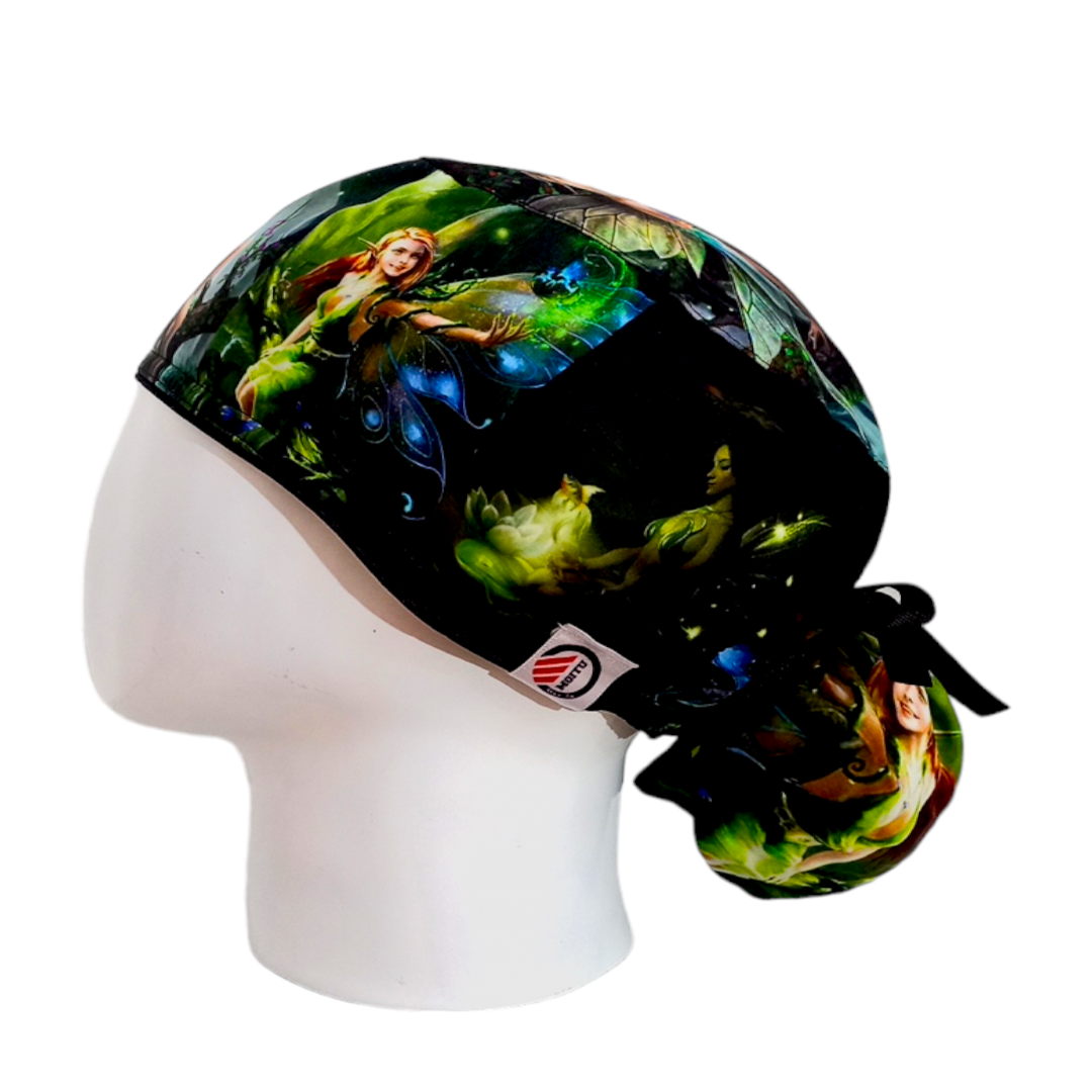 Gorro Quirúrgico Mujer y Portacarnet Hadas - gorro antifluido para mujer Doctools - foto 1