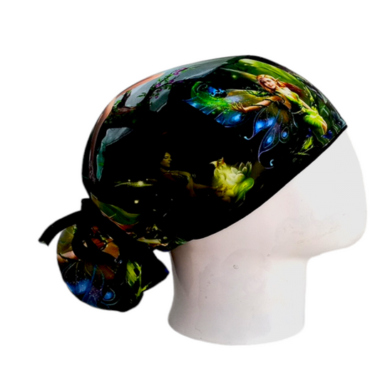 Gorro Quirúrgico Mujer y Portacarnet Hadas - gorro antifluido para mujer Doctools - foto 2