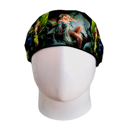 Gorro Quirúrgico Mujer y Portacarnet Hadas - gorro antifluido para mujer Doctools - foto 3