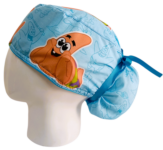 Gorro Quirúrgico Mujer y Portacarnet Patricio Estrella Azul - gorro antifluido para mujer Doctools - foto 1