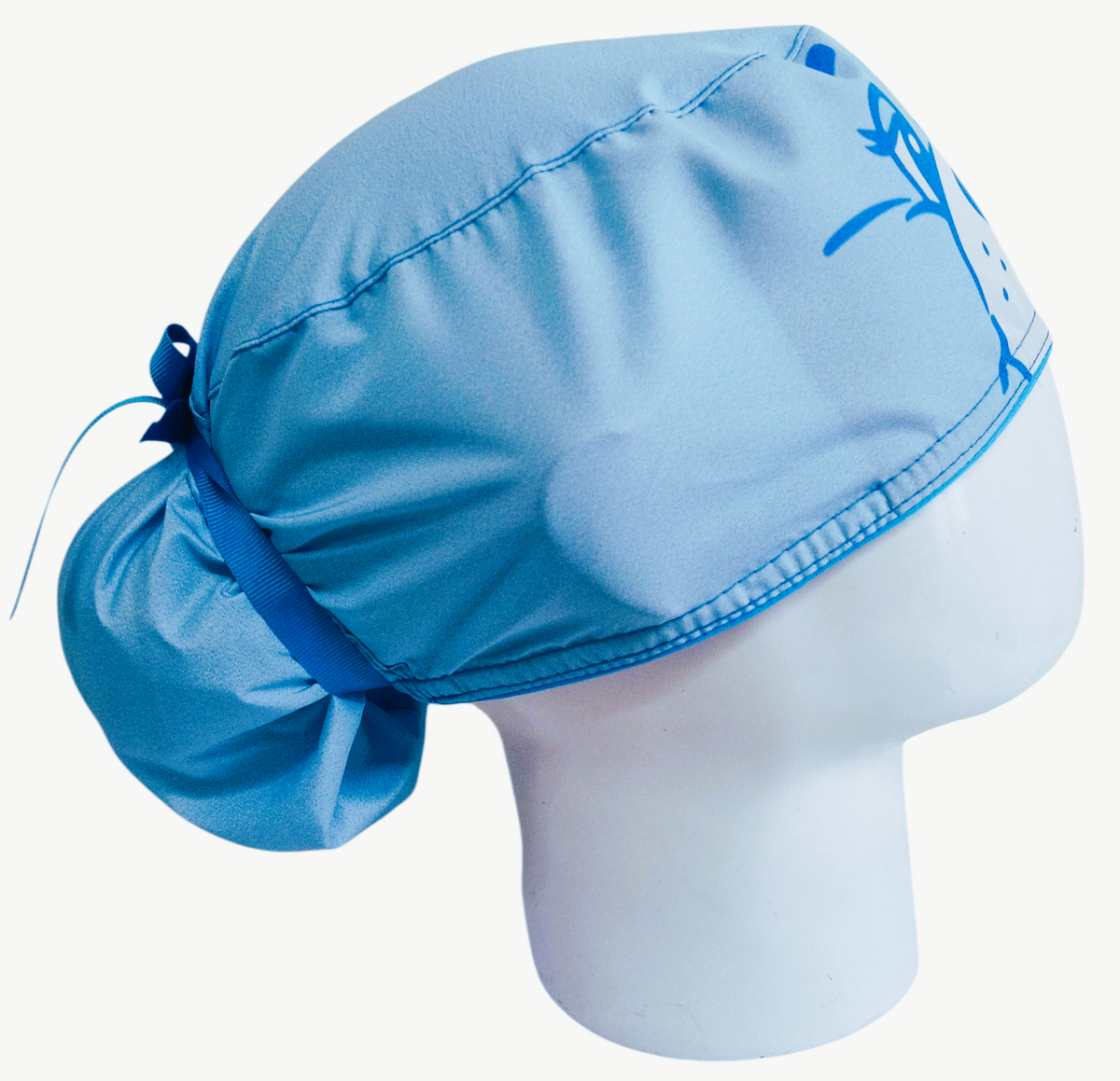 Gorro Quirúrgico Mujer y Portacarnet Ositos Cariñositos Azul - gorro antifluido para mujer Doctools - foto 2