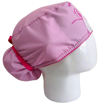 Gorro Quirúrgico Mujer y Portacarnet Ositos Cariñositos Rosa - gorro antifluido para mujer Doctools - foto 2