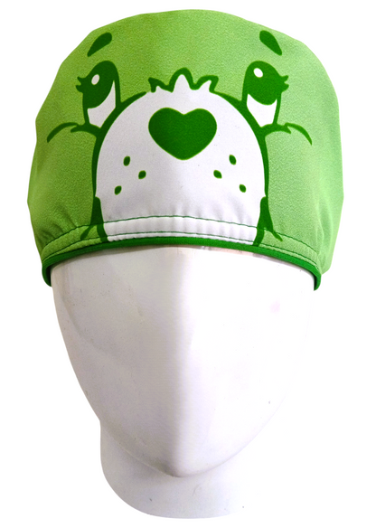 Gorro Quirúrgico Mujer y Portacarnet Ositos Cariñositos Verde - gorro antifluido para mujer Doctools - foto 3