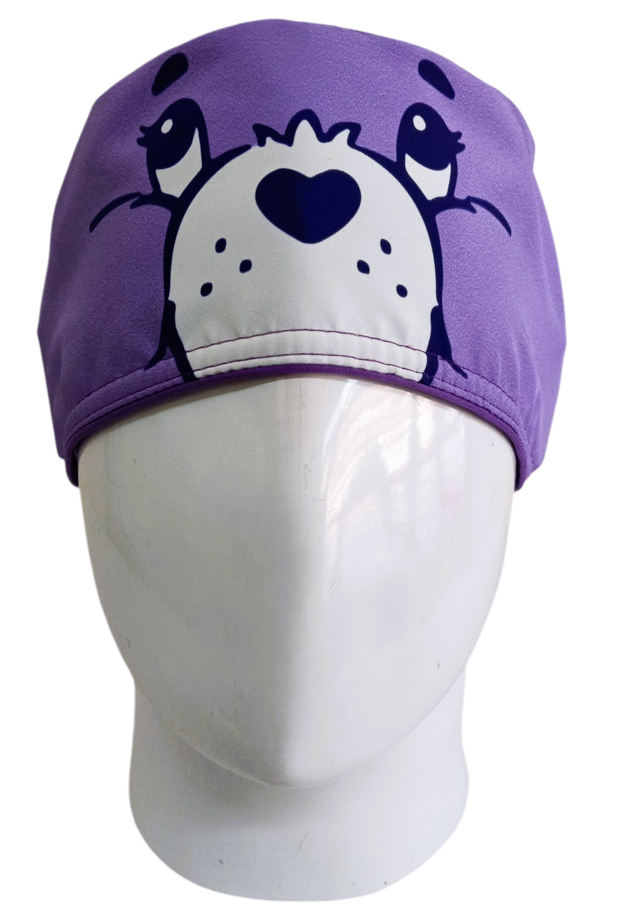 Gorro Quirúrgico Mujer y Portacarnet Ositos Cariñositos Morado - gorro antifluido para mujer Doctools - foto 3