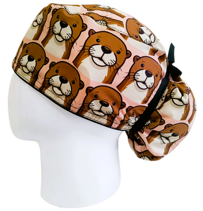 Gorro Quirúrgico Mujer y Portacarnet Nutrias - gorro antifluido para mujer Doctools - foto 1