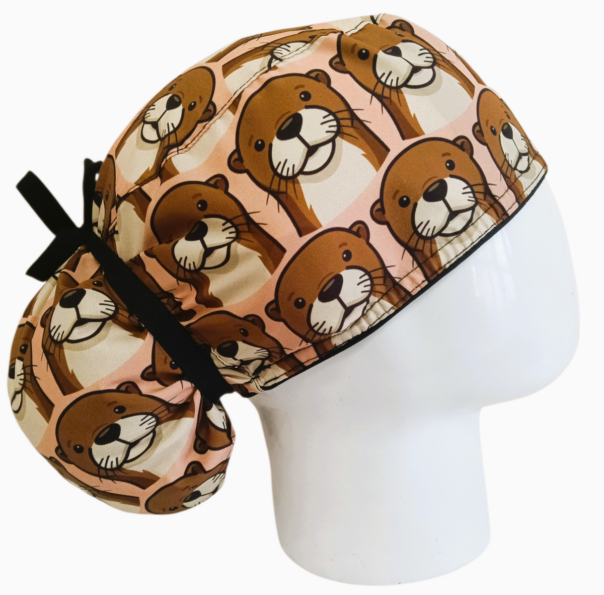 Gorro Quirúrgico Mujer y Portacarnet Nutrias - gorro antifluido para mujer Doctools - foto 2