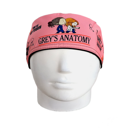 Gorro Quirúrgico Mujer y Portacarnet Grey's Anatomy Rosa - gorro antifluido para mujer Doctools - foto 3