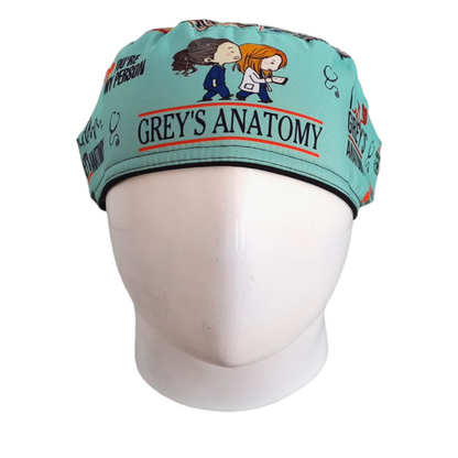 Gorro Quirúrgico Mujer y Portacarnet Grey's Anatomy Menta - gorro antifluido para mujer Doctools - foto 3
