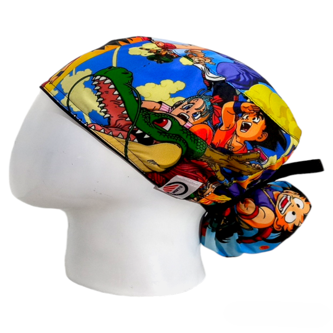Gorro Quirúrgico Mujer y Portacarnet Goku Niño - gorro antifluido para mujer Doctools - foto 1