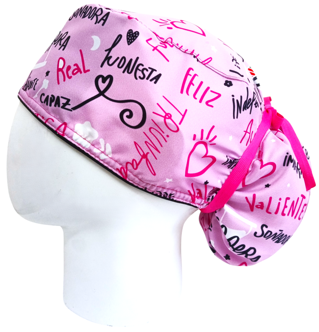 Gorro Quirúrgico Mujer y Portacarnet Mujer Empoderada - gorro antifluido para mujer Doctools - foto 1