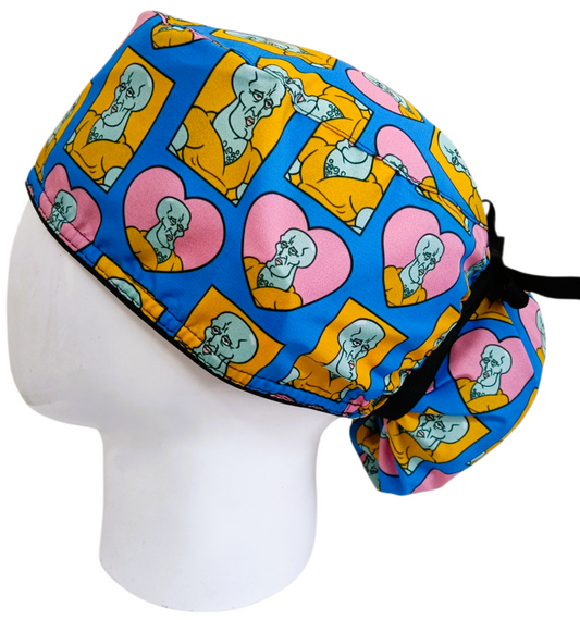 Gorro Quirúrgico Mujer y Portacarnet Calamardo Guapo - gorro antifluido para mujer Doctools - foto 1