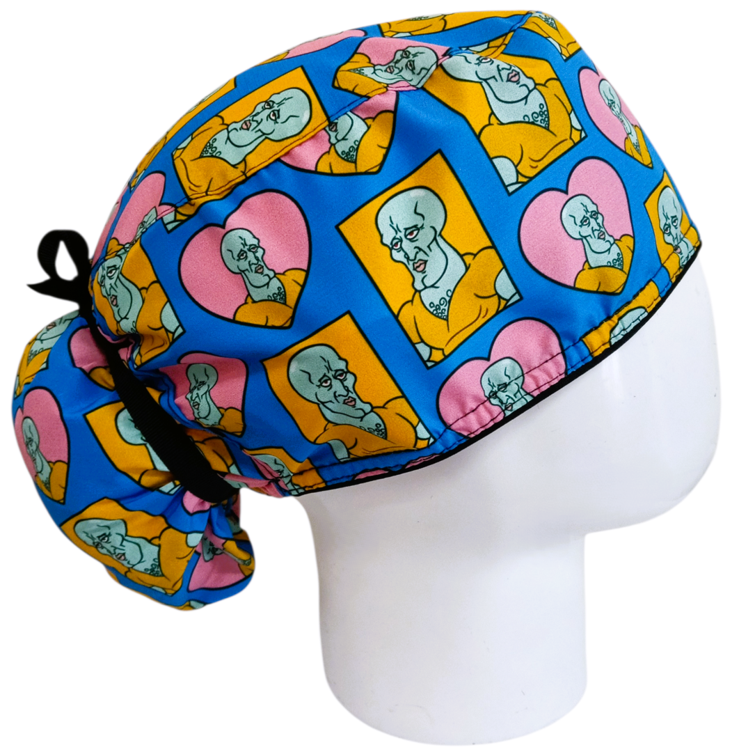 Gorro Quirúrgico Mujer y Portacarnet Calamardo Guapo - gorro antifluido para mujer Doctools - foto 2