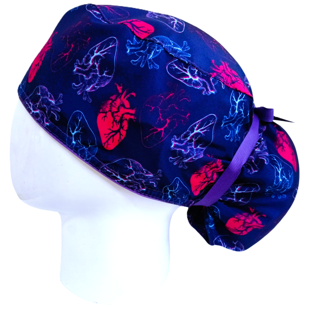 Gorro Quirúrgico Mujer y Portacarnet Vascular Azul - gorro antifluido para mujer Doctools - foto 1
