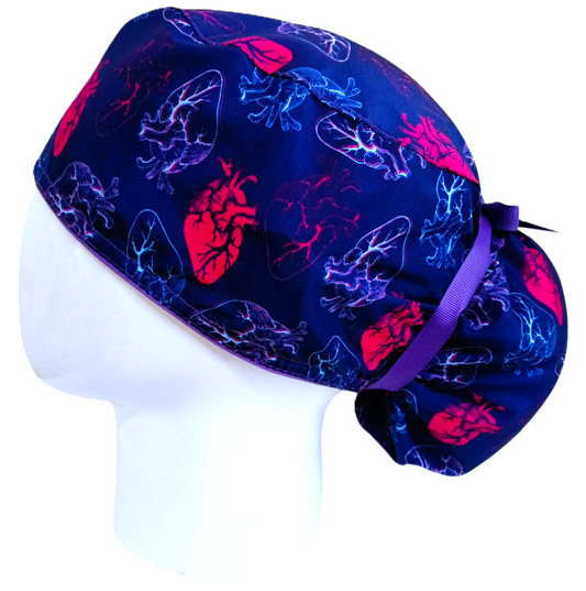 Gorro Quirúrgico Mujer y Portacarnet Vascular Azul - gorro antifluido para mujer Doctools - foto 1