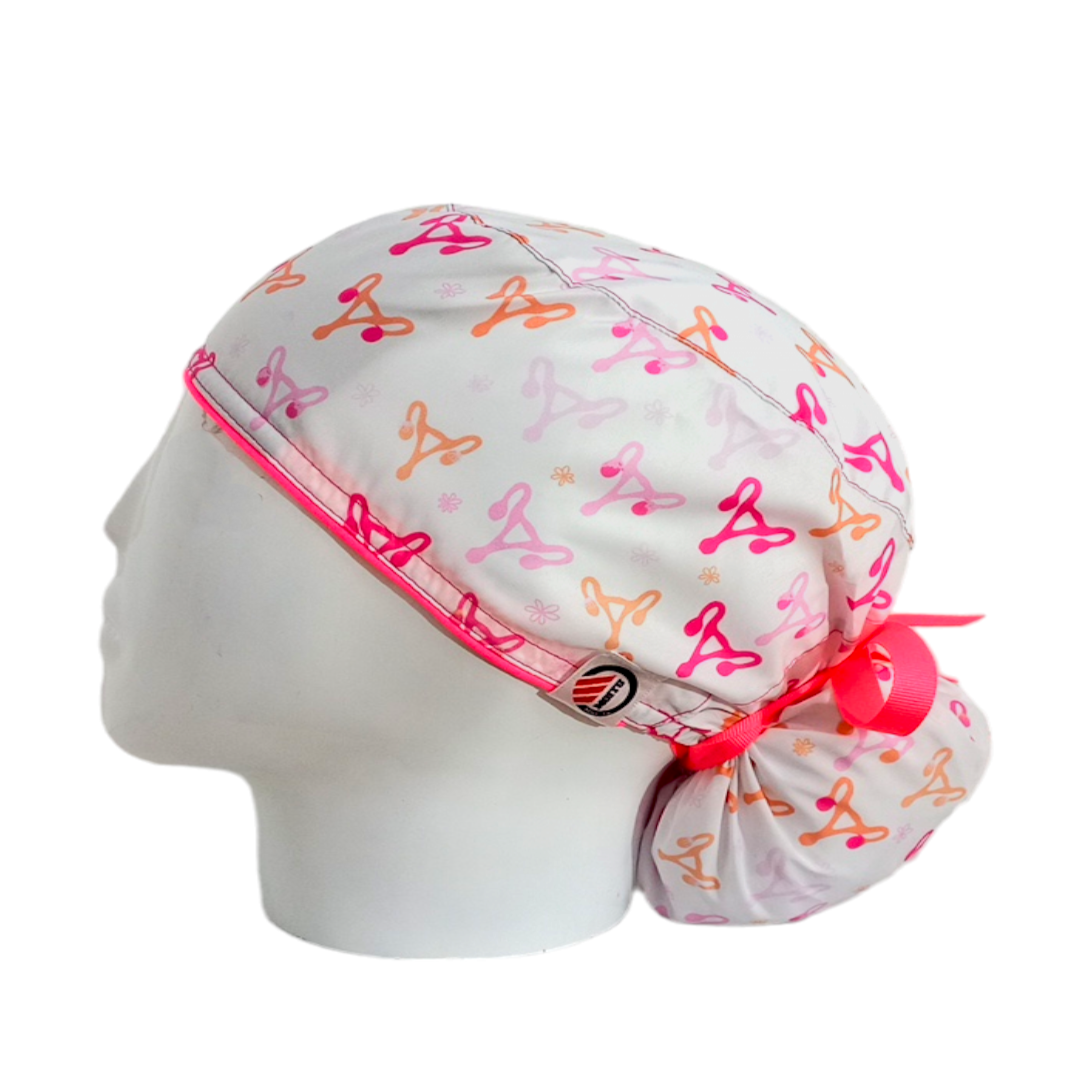 Gorro Quirúrgico Mujer y Portacarnet Ginecología Blanco - gorro antifluido para mujer Doctools - foto 1