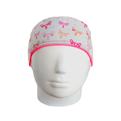 Gorro Quirúrgico Mujer y Portacarnet Ginecología Blanco - gorro antifluido para mujer Doctools - foto 3