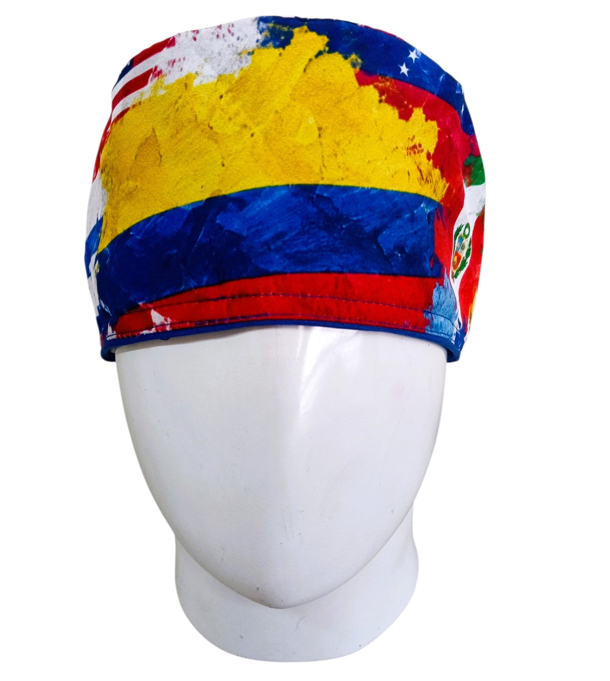 Gorro Quirúrgico Mujer y Portacarnet Banderas - gorro antifluido para mujer Doctools - foto 3