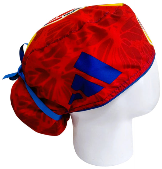 Gorro Quirúrgico Mujer y Portacarnet Selección Colombia Rojo - gorro antifluido para mujer Doctools - foto 2