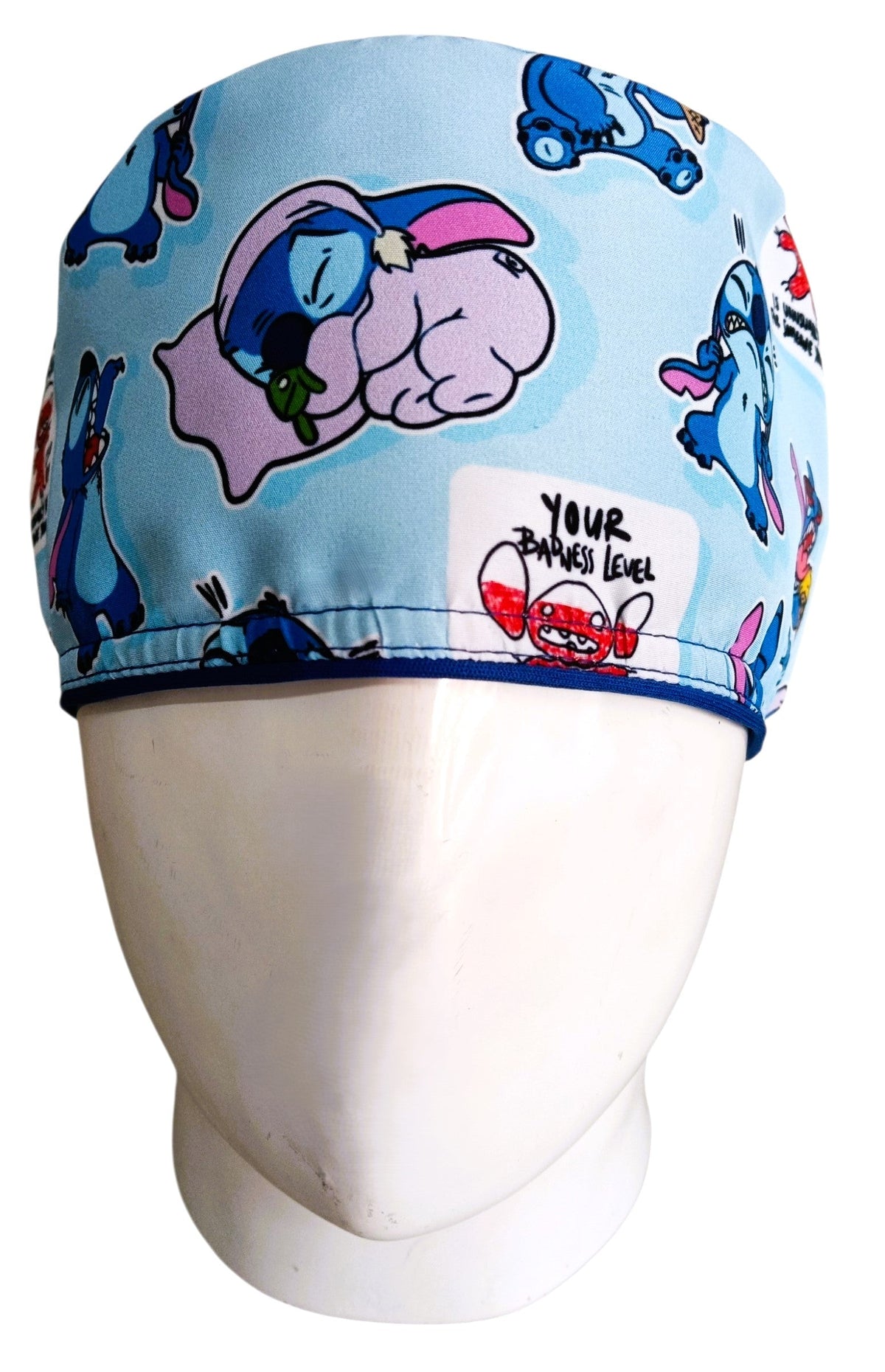 Gorro Quirúrgico Mujer y Portacarnet Stitch Emociones - gorro antifluido para mujer Doctools - foto 3