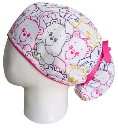Gorro Quirúrgico Mujer y Portacarnet Ositos Siluetas - gorro antifluido para mujer Doctools - foto 1