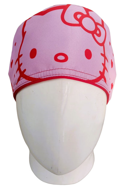 Gorro Quirúrgico Mujer y Portacarnet Hello Kitty Corazones - gorro antifluido para mujer Doctools - foto 3