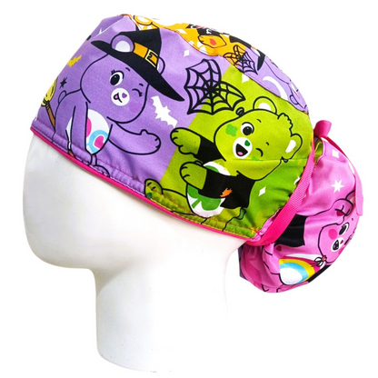 Gorro Quirúrgico Mujer y Portacarnet Ositos Cariñositos Halloween - gorro antifluido para mujer Doctools - foto 1