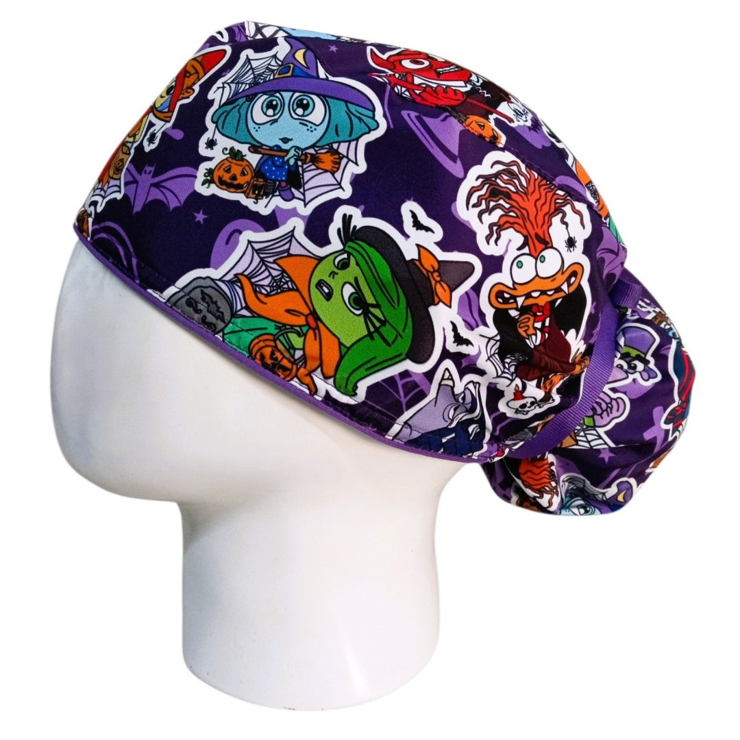 Gorro Quirúrgico Mujer y Portacarnet Intensamente Halloween - gorro antifluido para mujer Doctools - foto 1