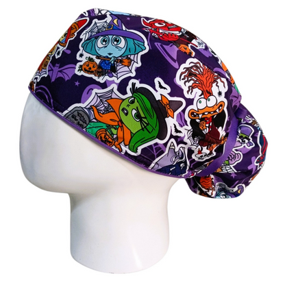 Gorro Quirúrgico Mujer y Portacarnet Intensamente Halloween - gorro antifluido para mujer Doctools - foto 1