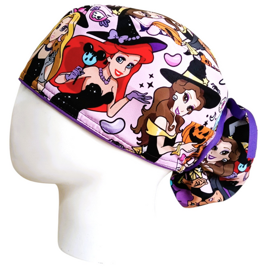 Gorro Quirúrgico Mujer y Portacarnet Princesas Halloween - gorro antifluido para mujer Doctools - foto 1