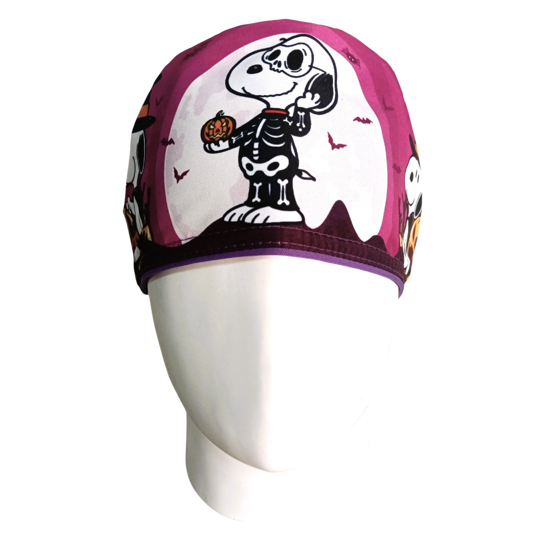 Gorro Quirúrgico Mujer y Portacarnet Snoopy Halloween - gorro antifluido para mujer Doctools - foto 3