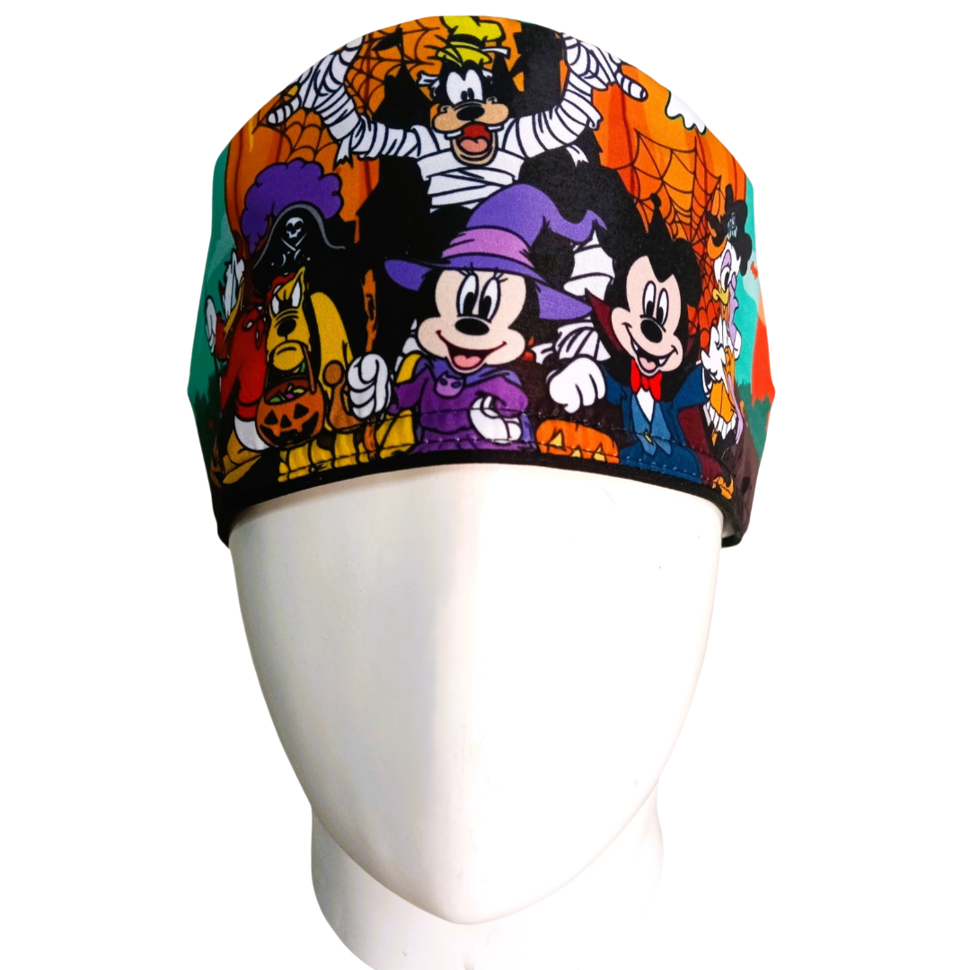 Gorro Quirúrgico Mujer y Portacarnet Personajes Animados Halloween - gorro antifluido para mujer Doctools - foto 3