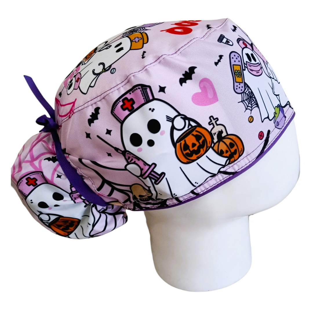 Gorro Quirúrgico Mujer y Portacarnet Enfermera Halloween - gorro antifluido para mujer Doctools - foto 2