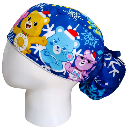 Gorro Quirúrgico Mujer y Portacarnet Ositos Cariñositos Navidad - gorro antifluido para mujer Doctools - foto 1