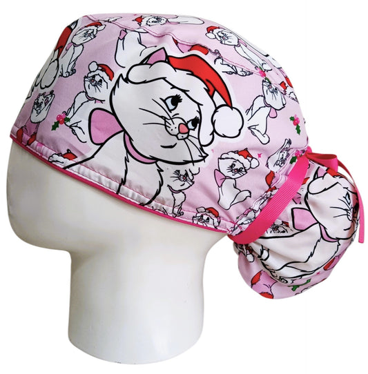 Gorro Quirúrgico Mujer y Portacarnet Marie Gata Navidad - gorro antifluido para mujer Doctools - foto 1