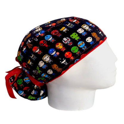 Gorro Quirúrgico Mujer y Portacarnet Funko Superhéroes - gorro antifluido para mujer Doctools - foto 2